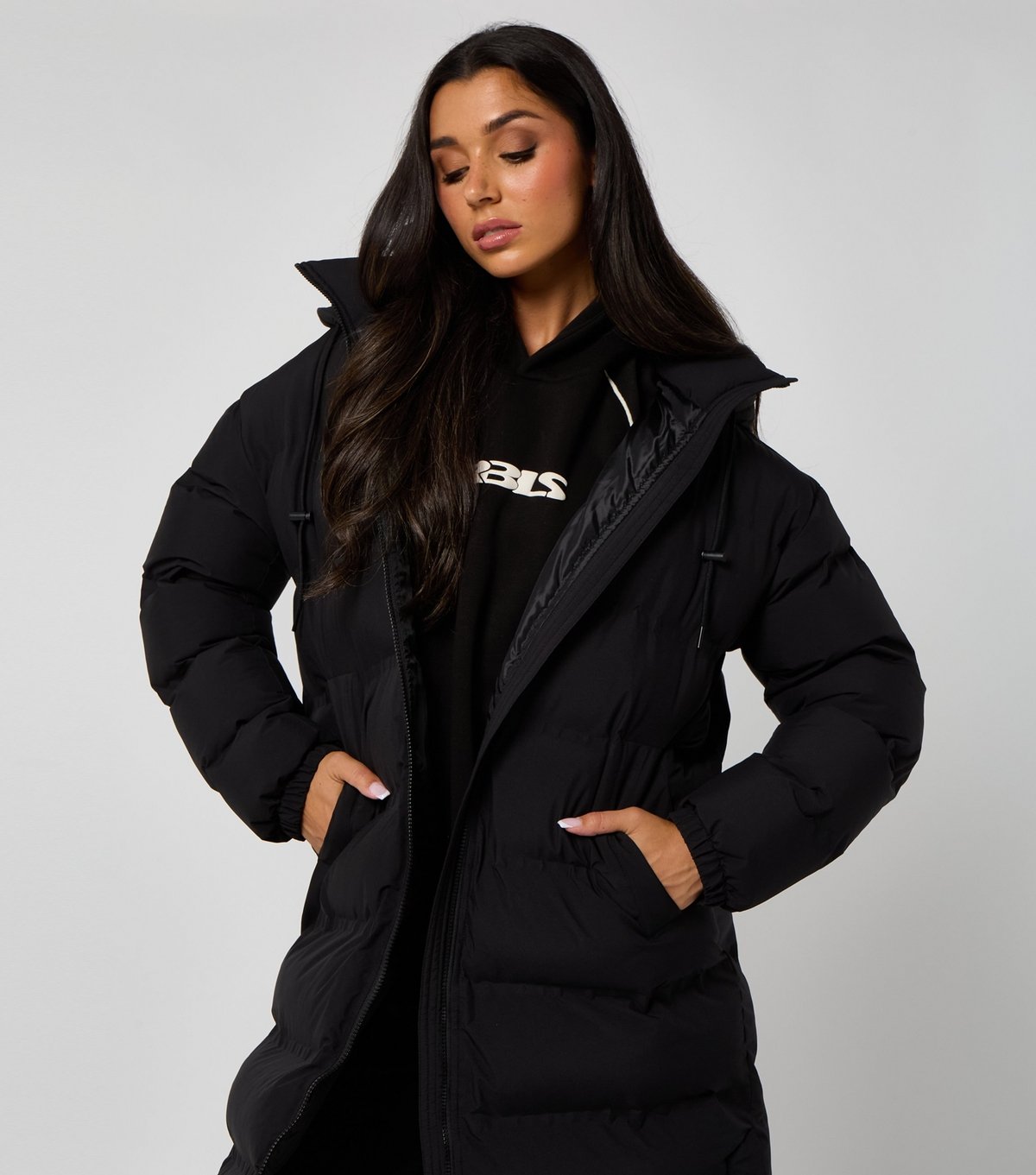 Urban Bliss Women's Black Heatseal Maxi Puffer Coat Urban Bliss New Look - 4