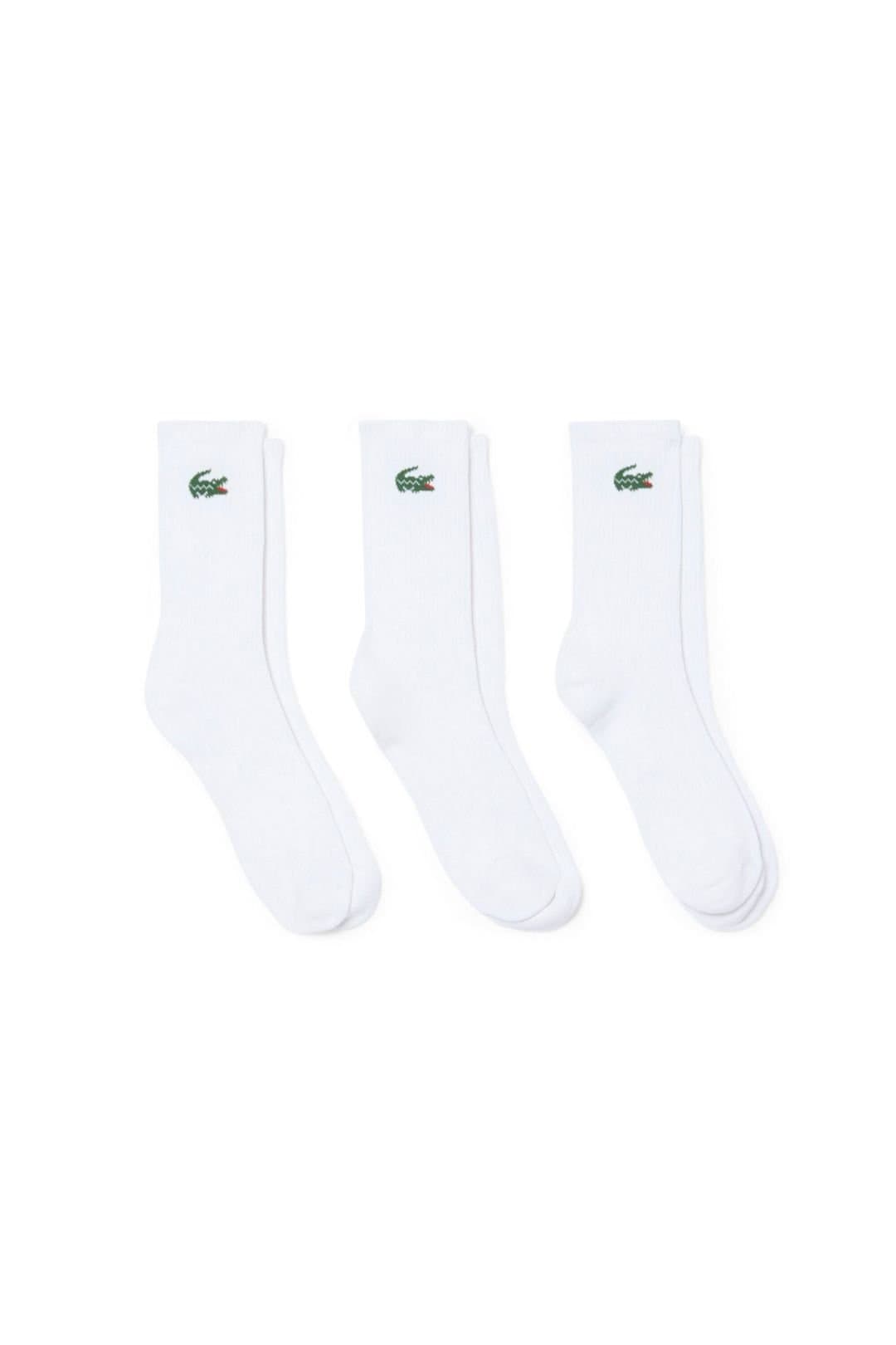Lacoste Lacoste Men's 3 Pack Long Sport Socks White