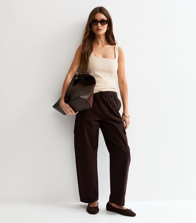 New Look Women's Premium Off White Square Neck Top New Look - 3