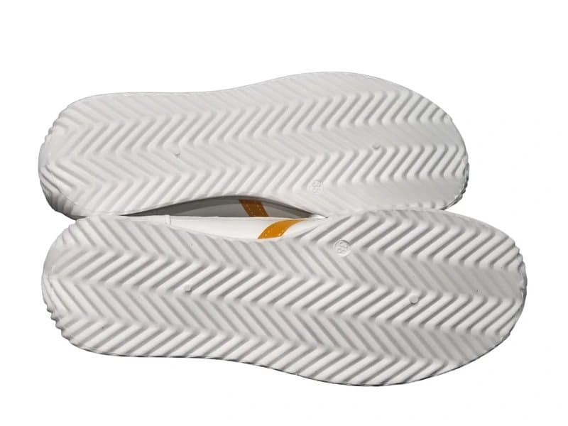 unbranded White Trainers with Grey & Orange Detail UK 5