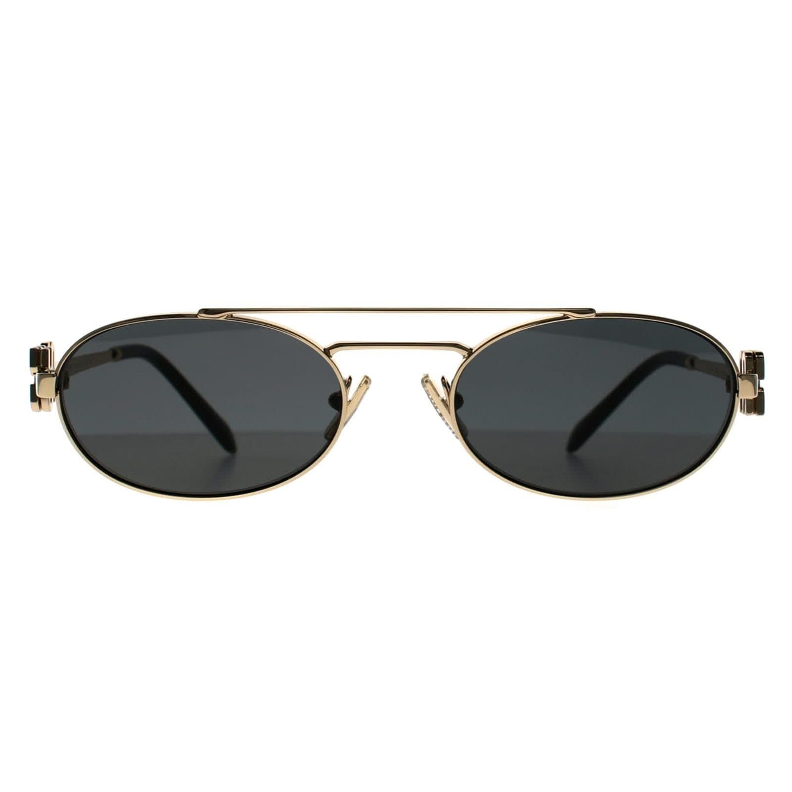 Miu Miu Miu Miu Women's Oval Pale Gold Dark Grey MU 54ZS