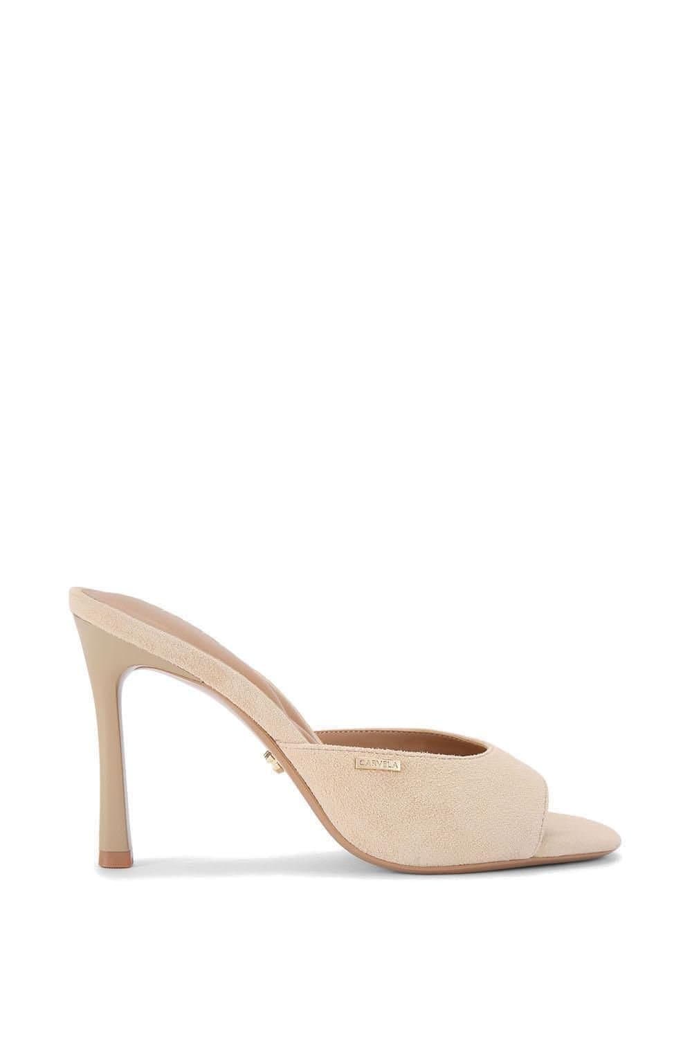 Carvela Carvela Taupe Suede Heeled Mules