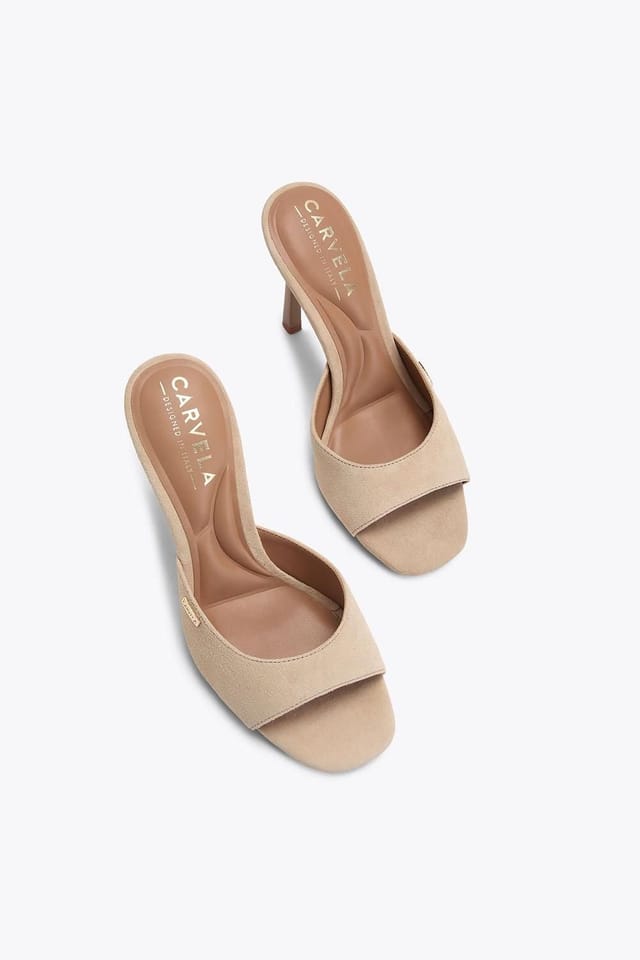 Carvela Carvela Women's 'Isabella Mule' Suede Heels in Taupe - 2