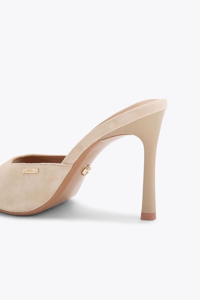 Carvela Carvela Women's 'Isabella Mule' Suede Heels in Taupe - 3