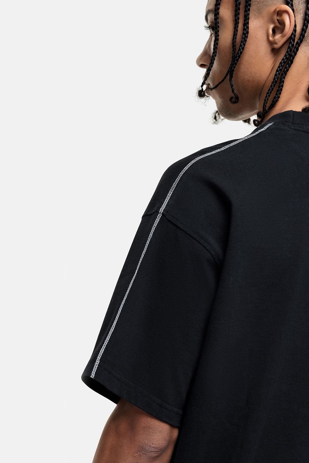 Good For Nothing Good For Nothing Men's Washed Oversized T-Shirt in Black - 3