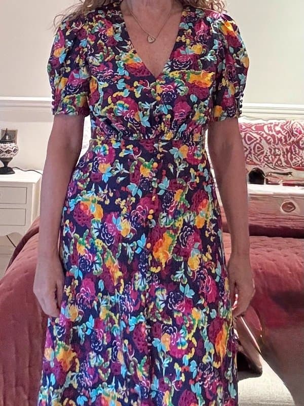 Saloni Never worn silk Saloni dress