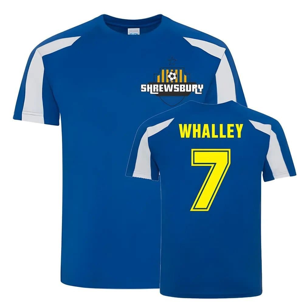 Shrewsbury Shrewsbury Men's Shaun Whalley Sports Training Jersey in Blue