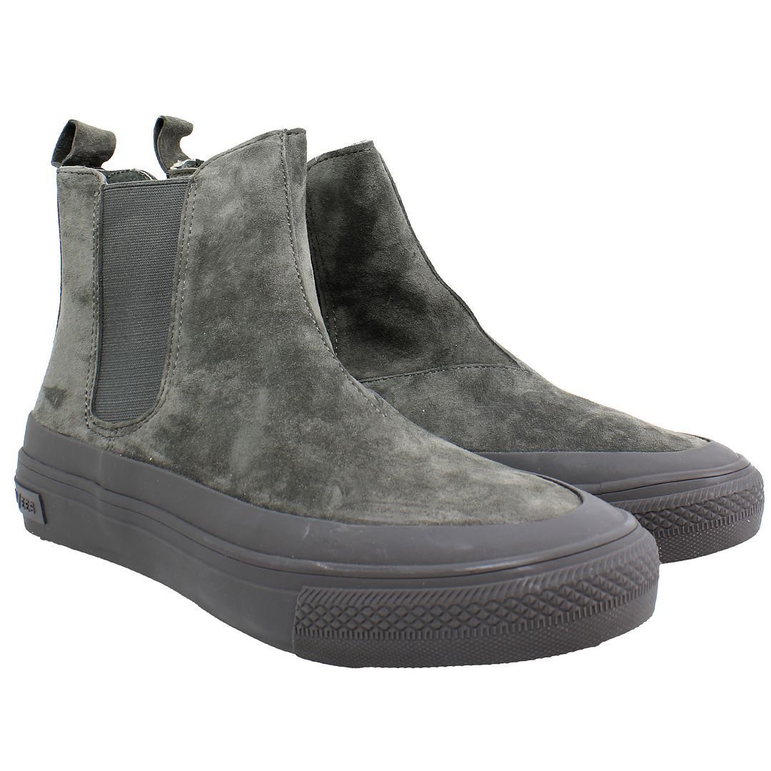 Seavees Seavees Women's Shipyard Slip-On Grey Suede Leather Boots - 2