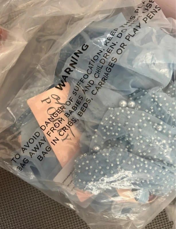 Oh Polly Embellished Long Sleeve Mini Dress in blue & white