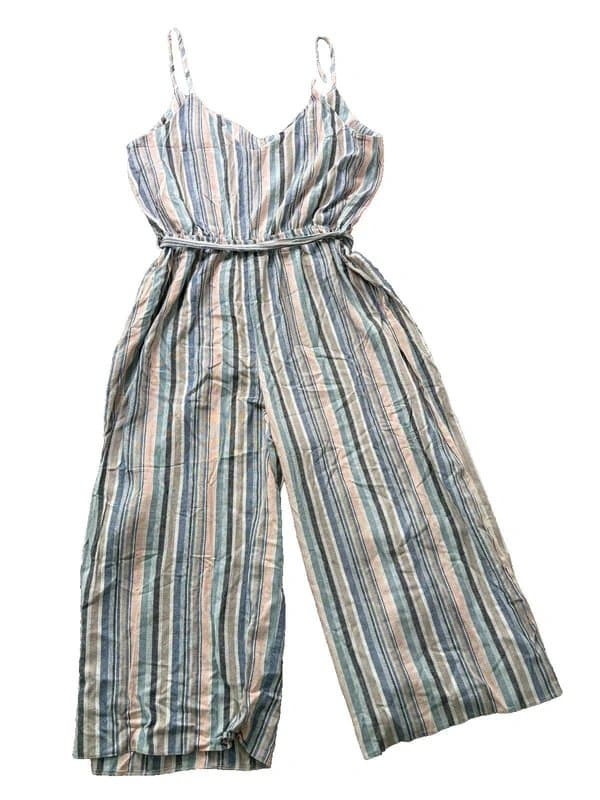 New Look NewLook Cotton Linen Jumpsuit Playsuit Size 18 Women EU48 Vintage NEW RRP £27.99