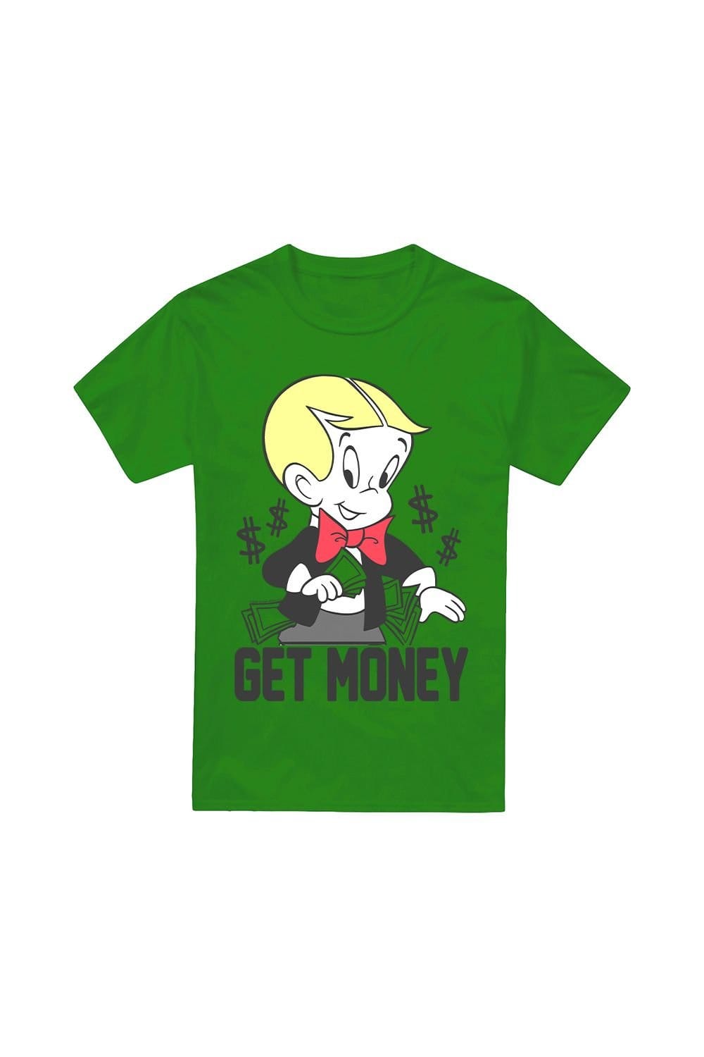NBCU NBCU Men's Richie Rich Get Money T-Shirt, Dark Green - 4
