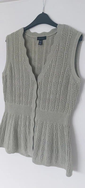 New Look New Look cotton rich texture knit waistcoat size M..New