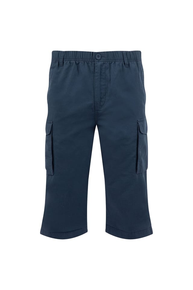 Weird Fish Weird Fish Men's Summersville 3/4 Length Ripstop Cargo Shorts in Navy - 2