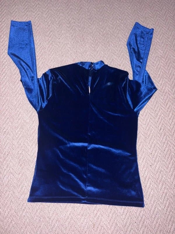 ASOS ASOS blue believer cut out top UK18