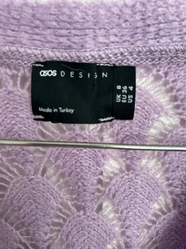 ASOS Design Lilac crochet cardigan - 1