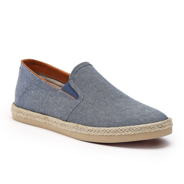 Hotter Hotter Men's 'Miles' Espadrille Slip-Ons in Light Blue - 2