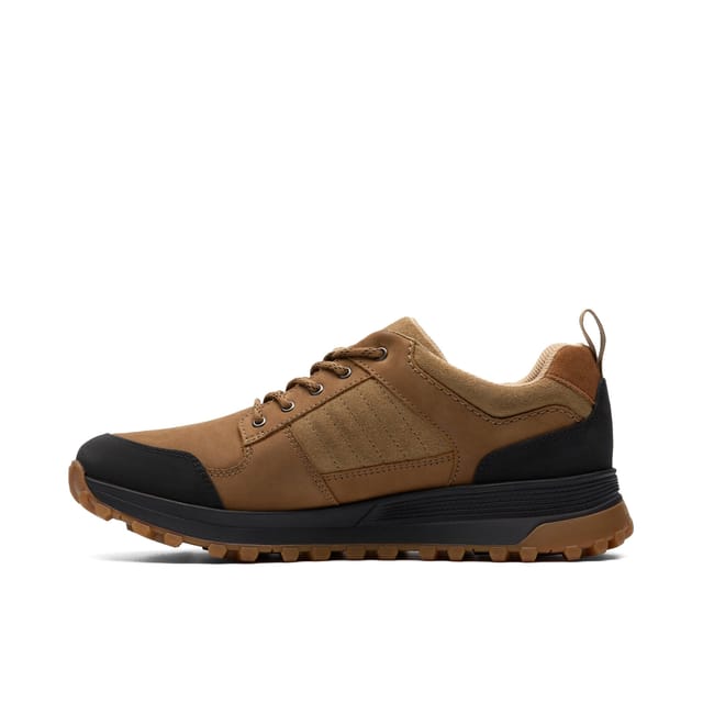 Clarks Clarks Men's ATL Trek Dark Sand Nubuck Trainers, ATL, Lace Up in Beige - 2