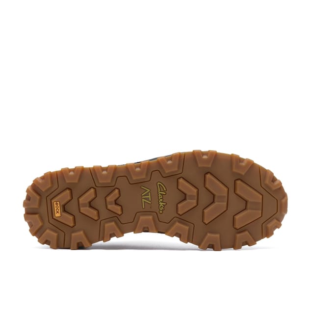 Clarks Clarks Men's ATL Trek Dark Sand Nubuck Trainers, ATL, Lace Up in Beige - 3