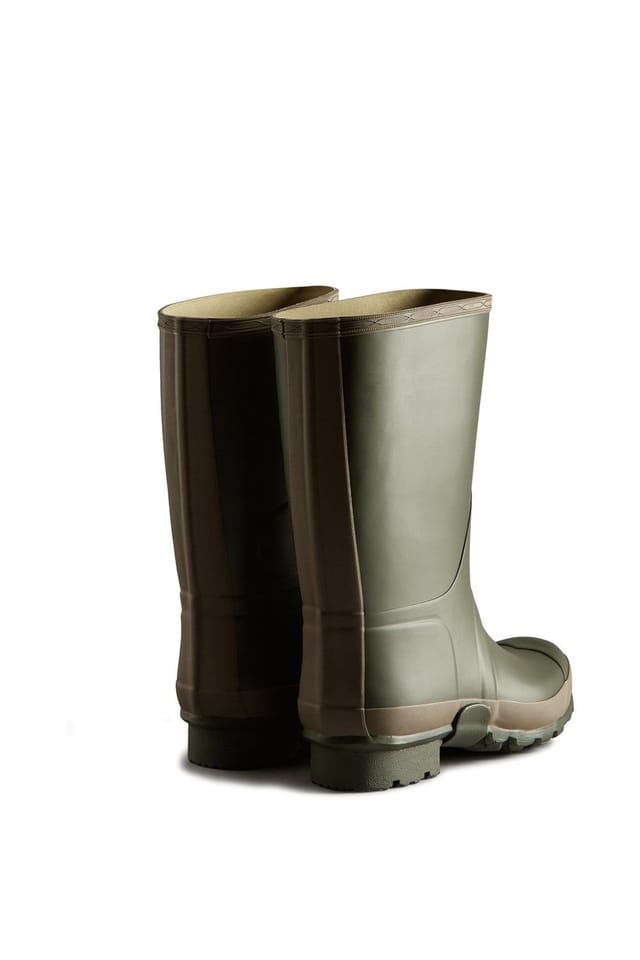 Hunter Hunter Men's 'Gardener Short' Wellington Boots in Dark Olive - 2