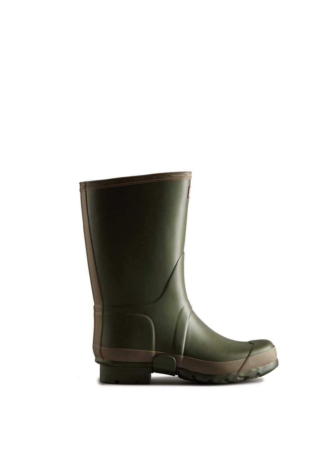 Hunter Hunter Men's 'Gardener Short' Wellington Boots in Dark Olive - 4