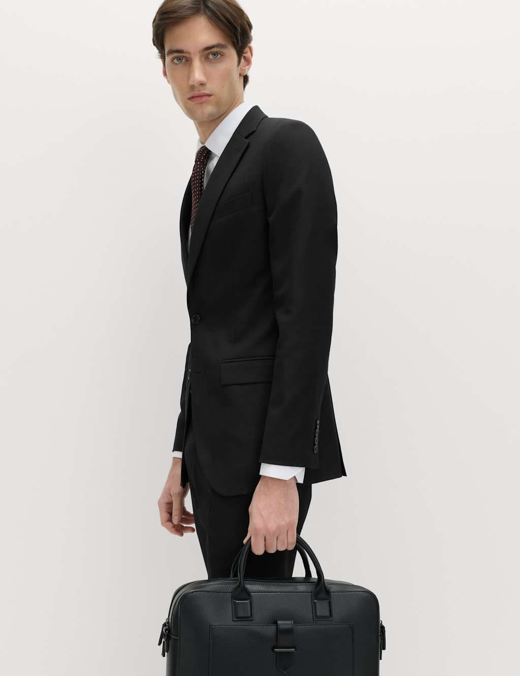 Marks & Spencer M&S Skinny Fit Stretch Ultimate Suit Jacket Black