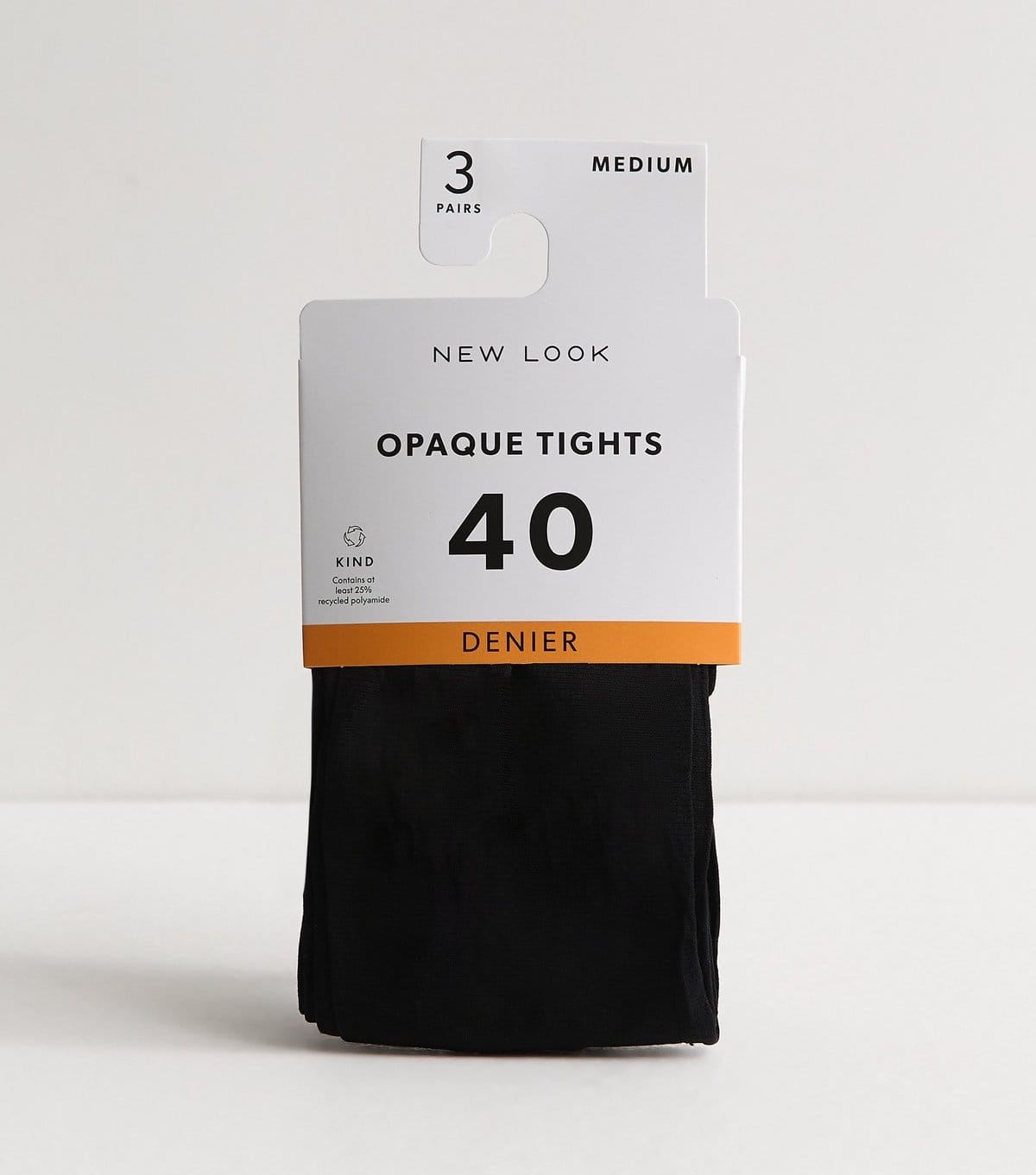 New Look 3 Pack of Black Opaque 40 Denier Tights New Look - 4