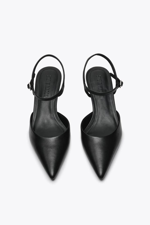 Steve Madden STEVE MADDEN Women's 'Adelaide Heel Black' Leather Heels in Black - 3