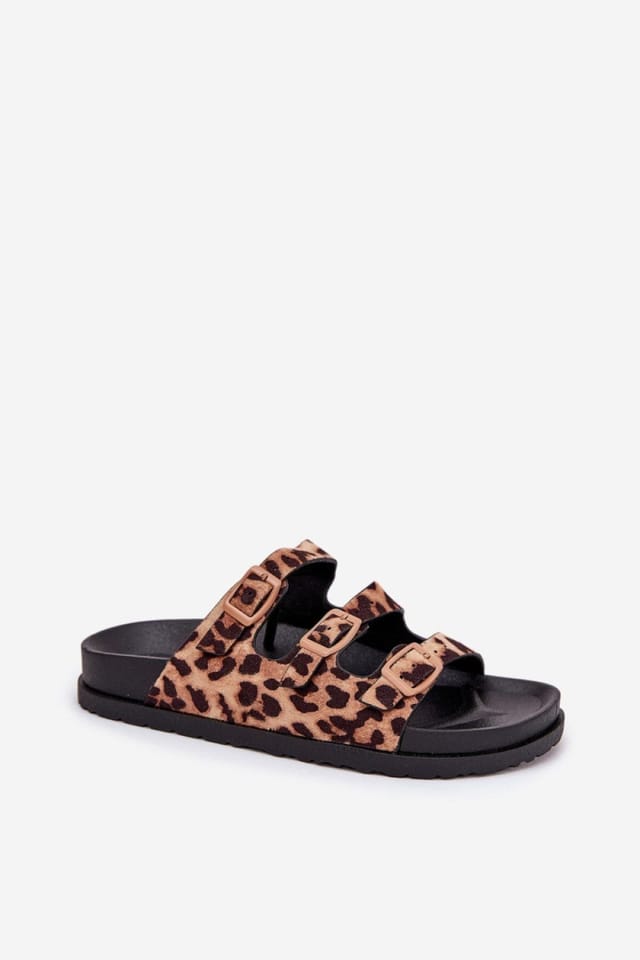 Love Lace Love Lace Women's Adjustable Buckle Strap Suede Sandals with Contoured Insole in Brown - 2