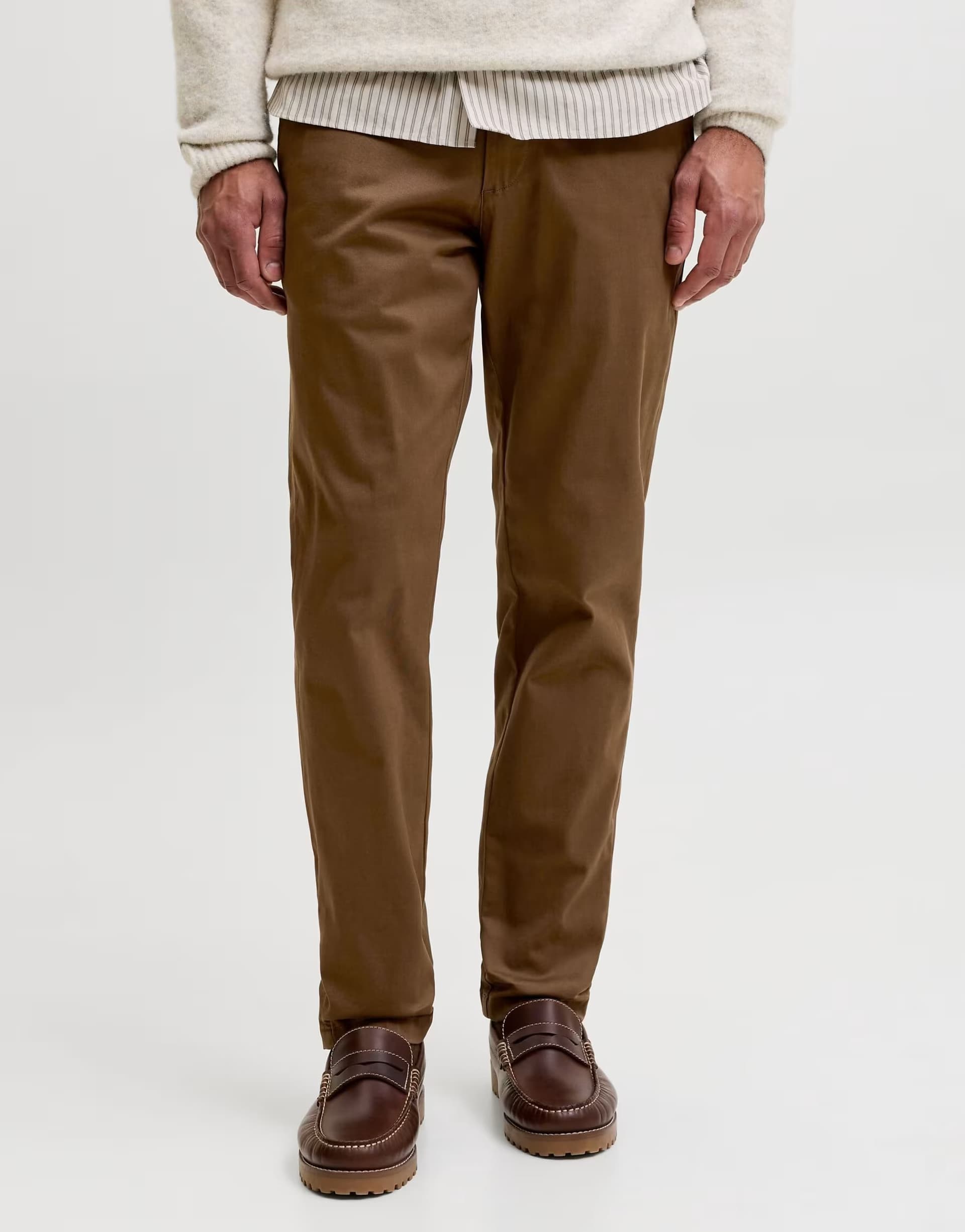 ASOS Jack & Jones Chino trousers in cocoa