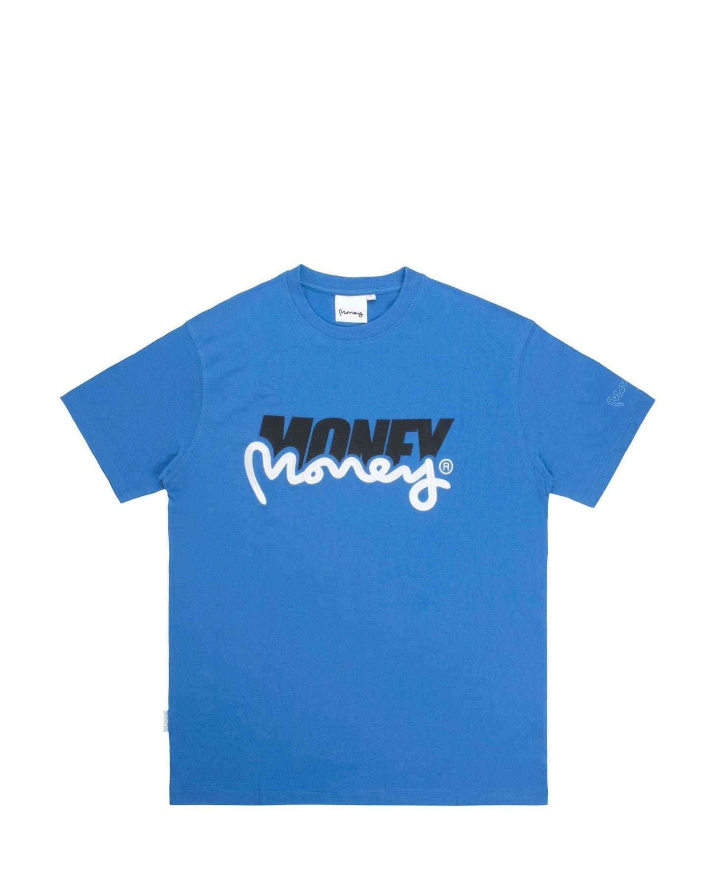 Money Money Men's Double Tee in Blue