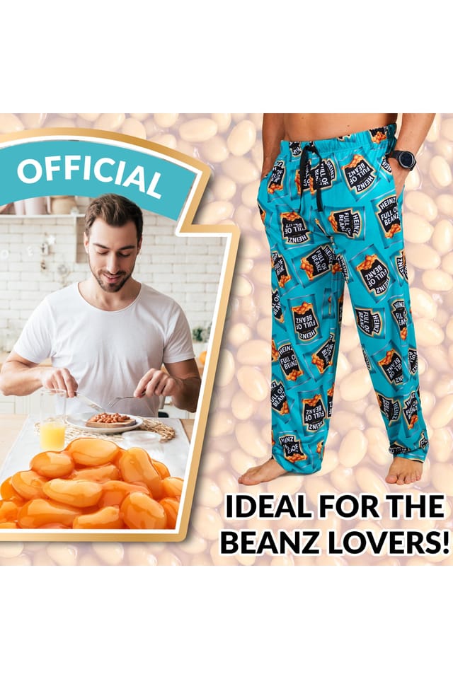 Heinz Heinz Men's Long Pyjama Bottoms PJ Loungewear Nightwear Sleepwear in Teal - 2