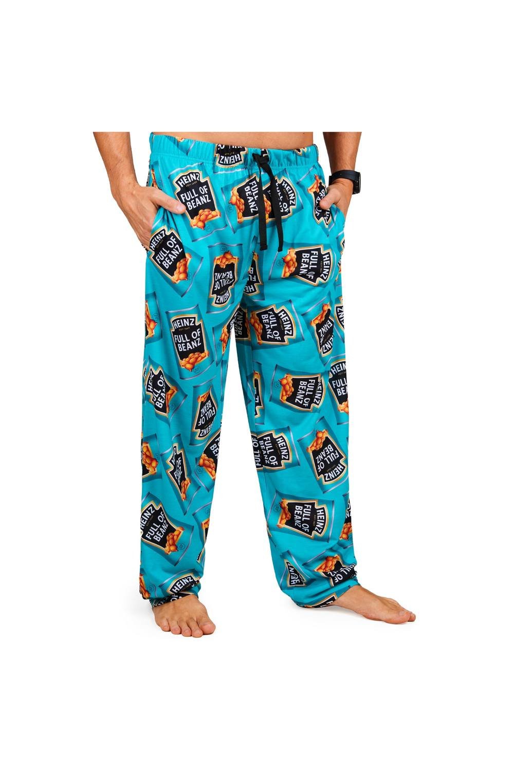 Heinz Heinz Men's Long Pyjama Bottoms PJ Loungewear Nightwear Sleepwear in Teal - 4