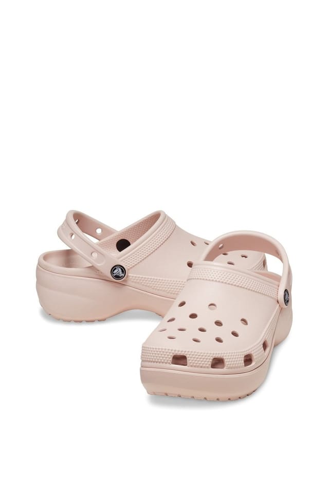 Crocs Crocs Women's Classic Platform Clog in Natural - 3