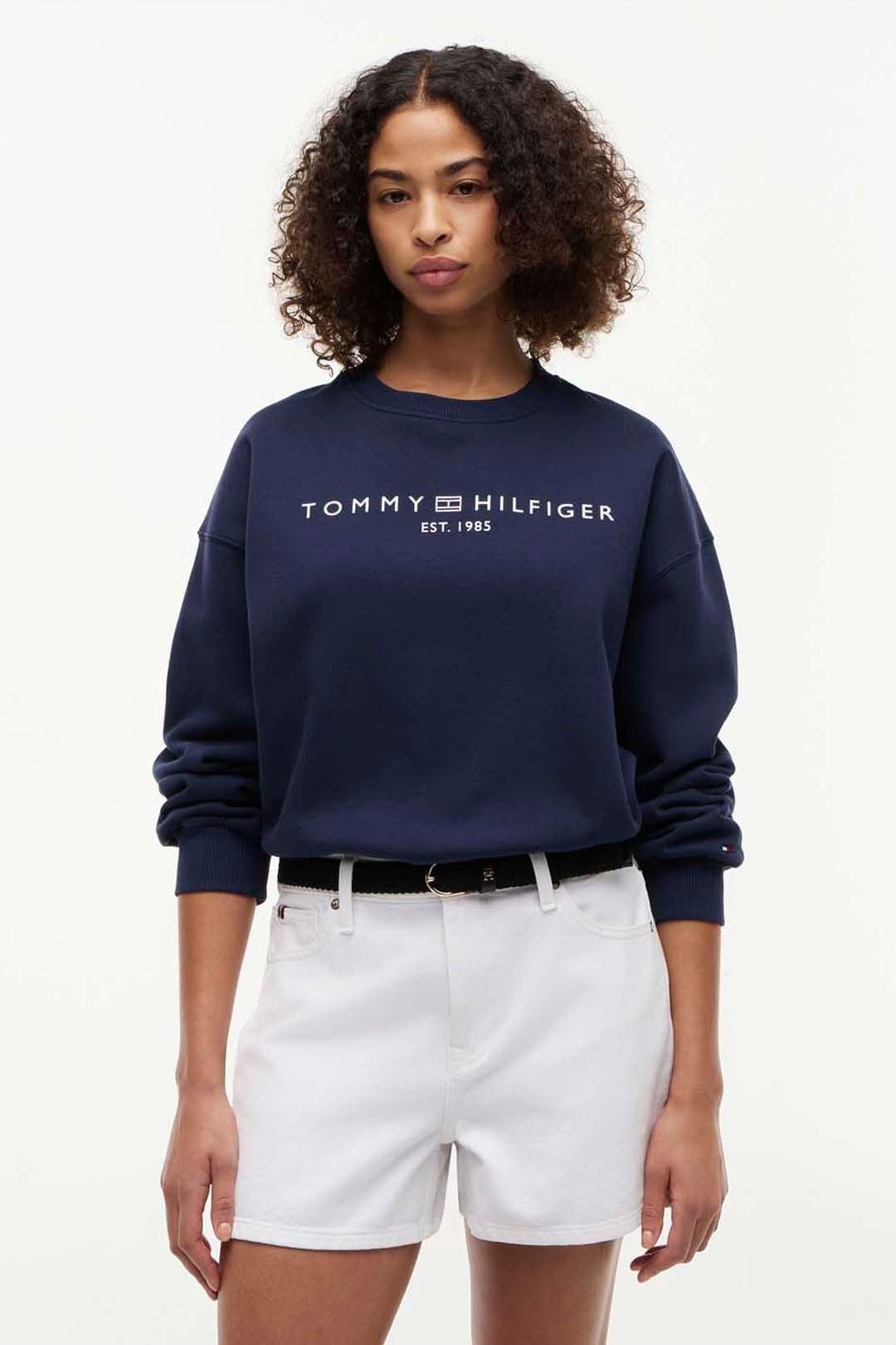 Tommy Hilfiger Tommy Hilfiger Women's Corp Logo Mdrn Swtsrt Dark Night Navy - 1