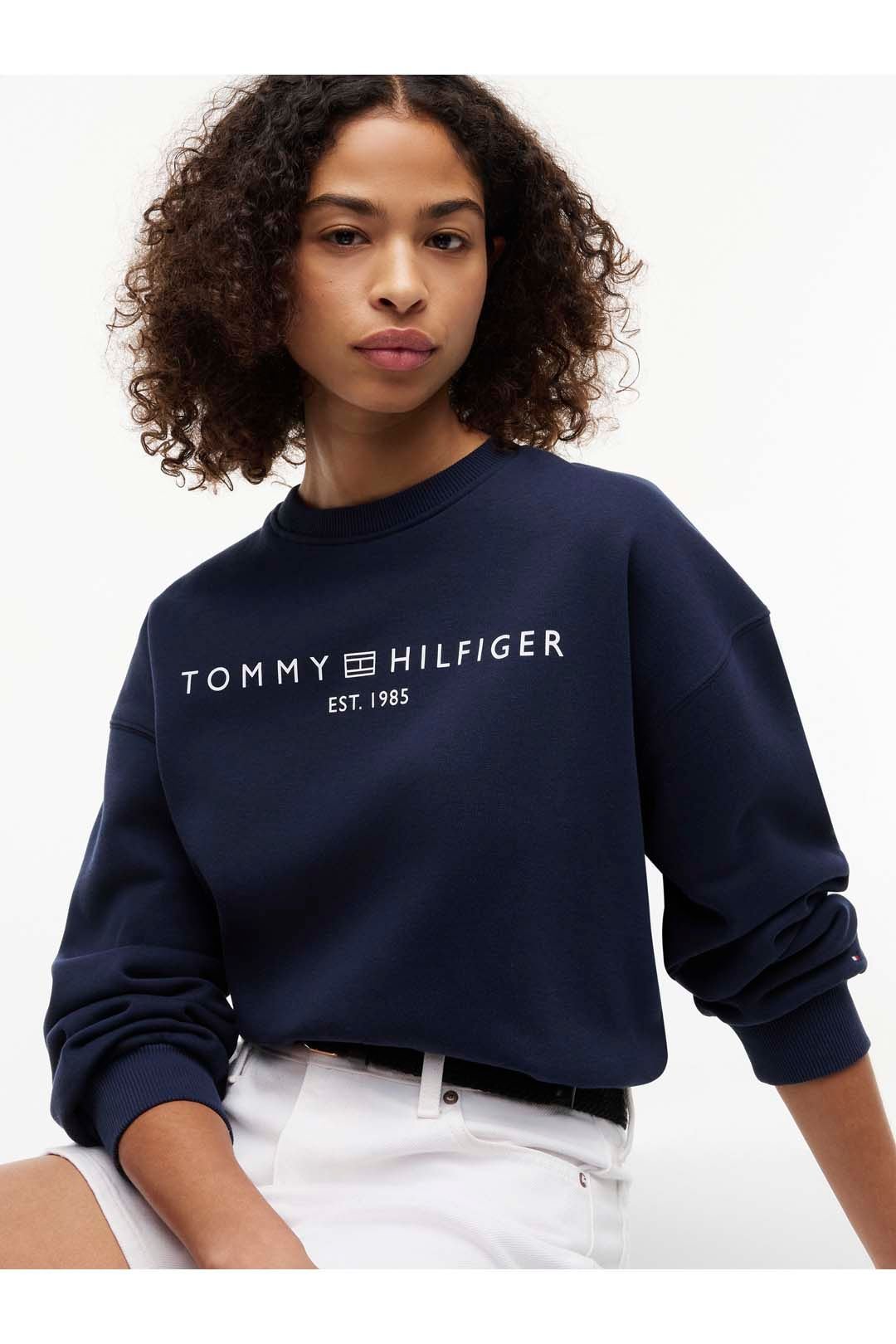 Tommy Hilfiger Tommy Hilfiger Women's Corp Logo Mdrn Swtsrt Dark Night Navy - 3