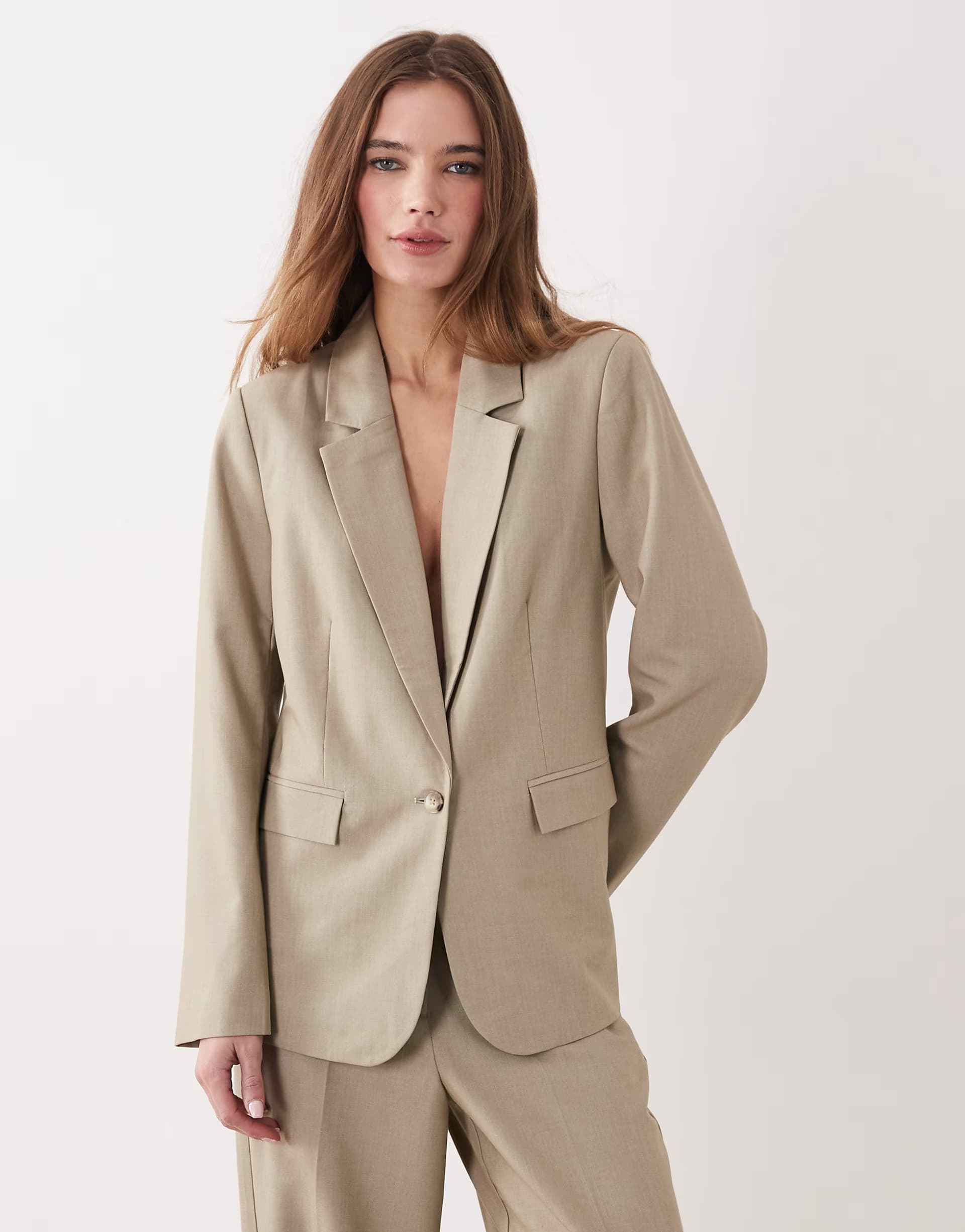 ASOS Vila tailored blazer co-ord in seneca rock melange