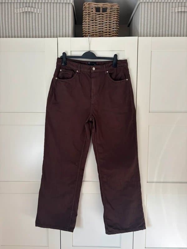 ASOS Design ASOS brown wide leg jeans