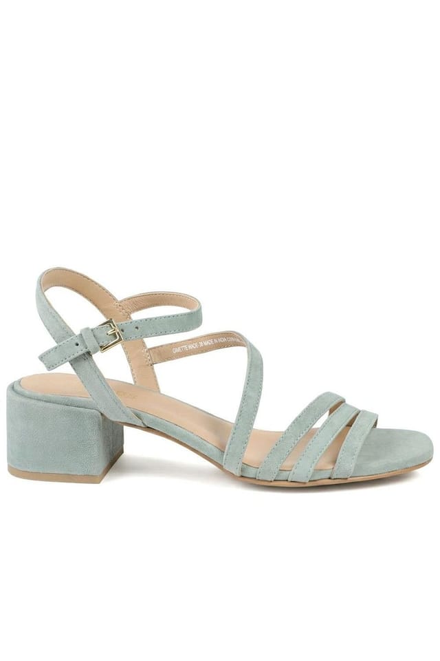 Jones Bootmaker Jones Bootmaker Women's Ginette Wide-Fit Leather Sandals in Mint - 2