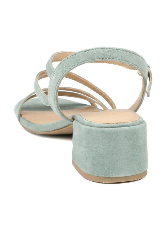 Jones Bootmaker Jones Bootmaker Women's Ginette Wide-Fit Leather Sandals in Mint - 3