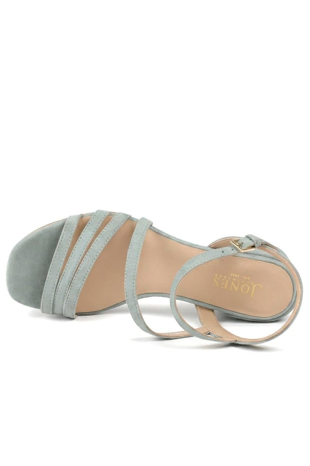 Jones Bootmaker Jones Bootmaker Women's Ginette Wide-Fit Leather Sandals in Mint - 4