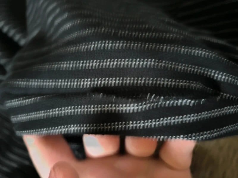 New Look Curve Black Pinstripe Trousers
