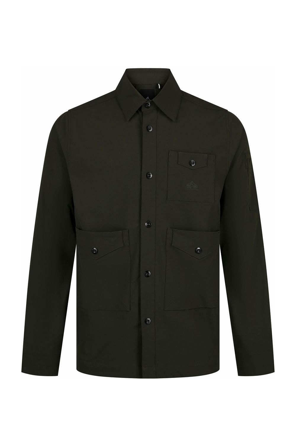 Luke 1977 Luke 1977 Men's Collingford Multi Pocket Shirt in Dark Green - 4