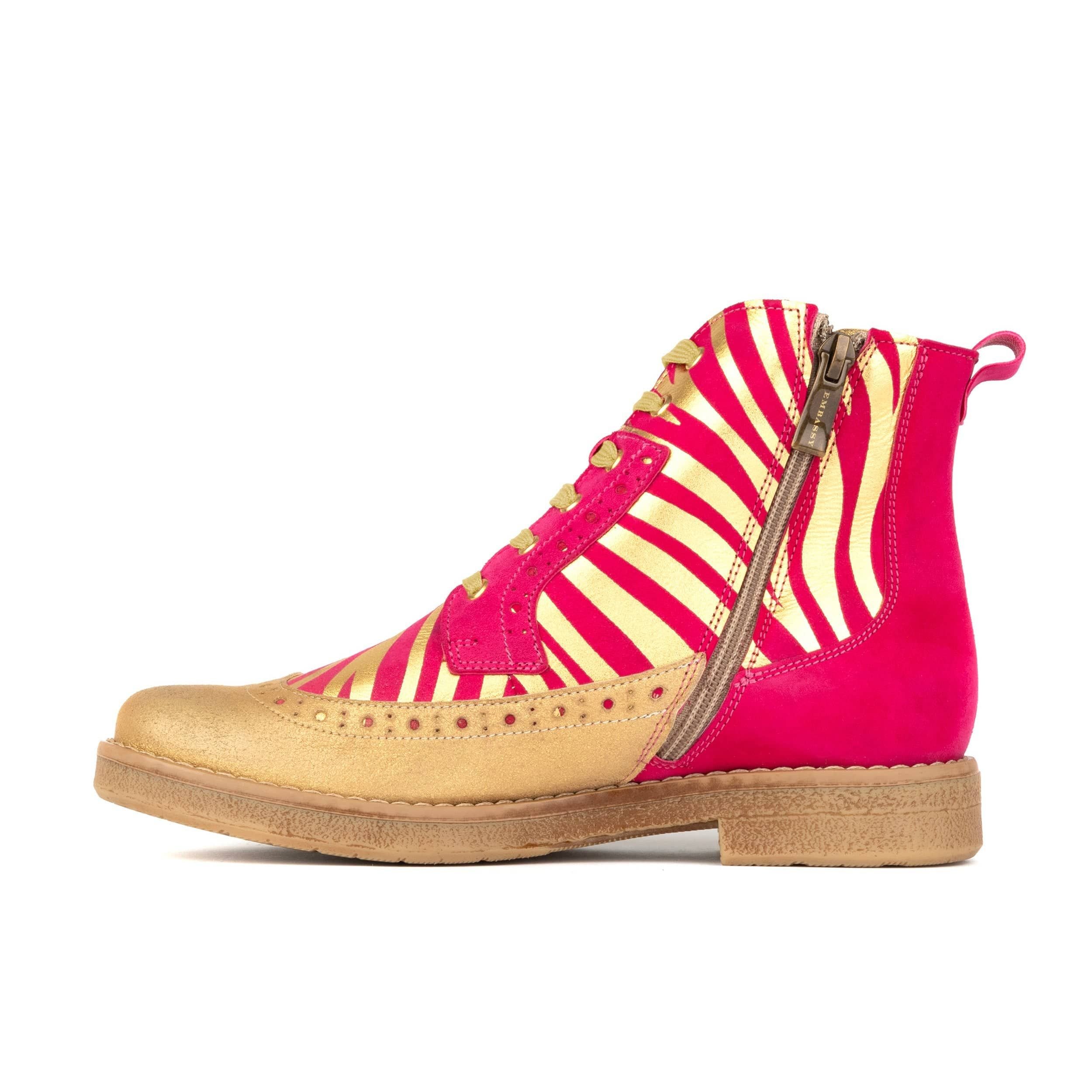 Embassy London Embassy London Women's Hatter - Pink & Gold Stripes - 3