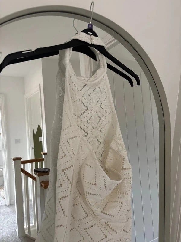 ASOS Reclaimed Vintage Crochet Halter Neck Dress