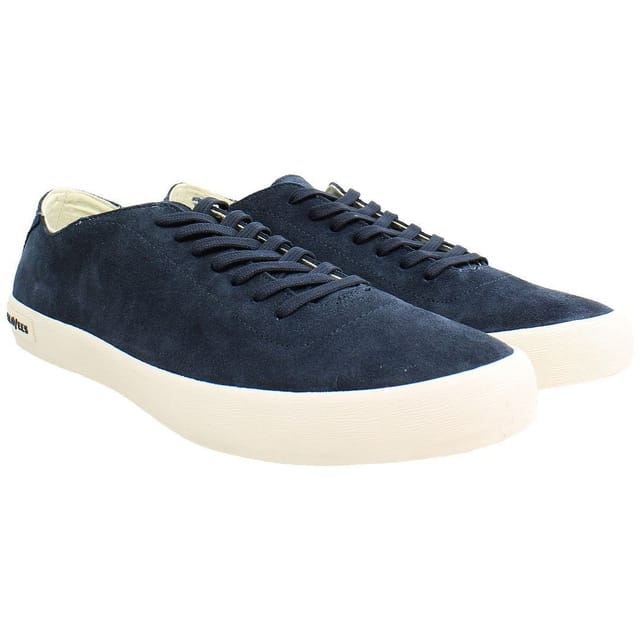 Seavees Seavees Men's Racquet Club Lace-Up Blue Suede Leather Shoes - 2