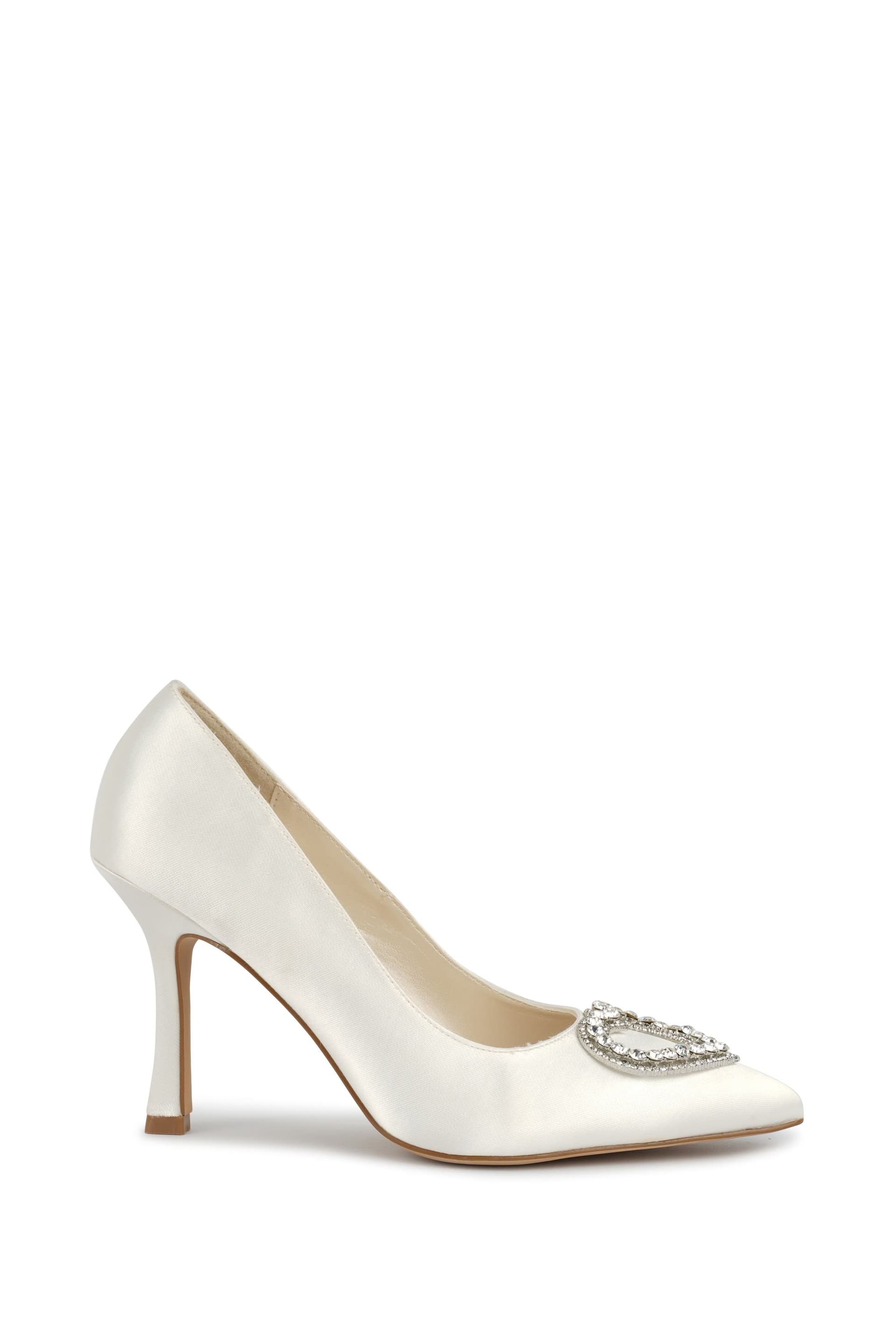 Paradox London Paradox London Ivory Satin Stiletto Wedding Shoes