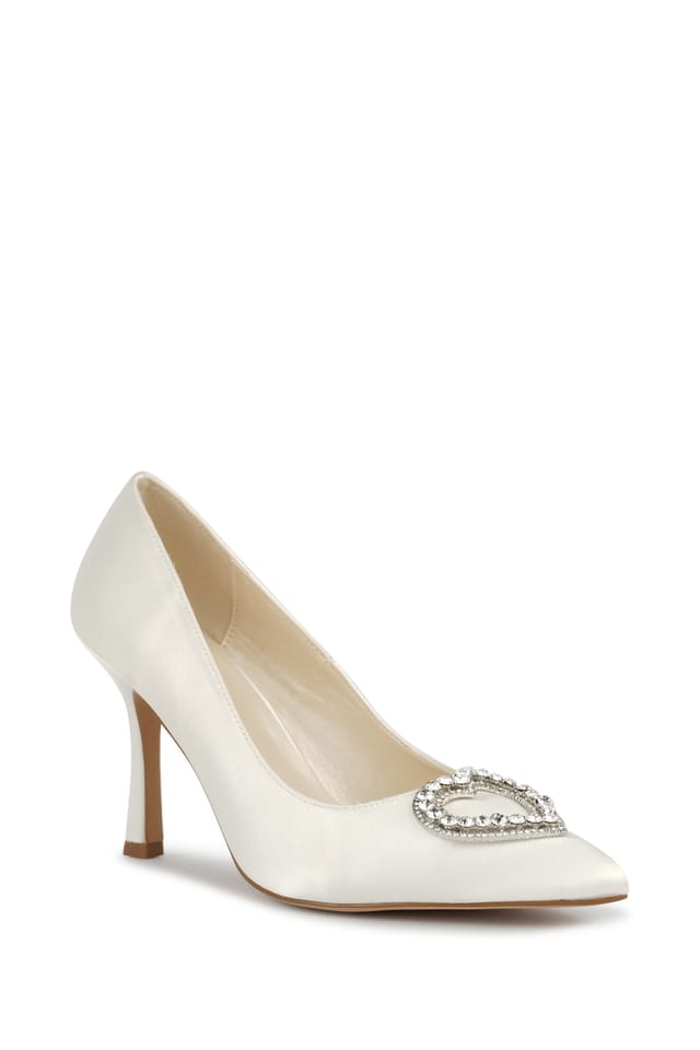Paradox London Paradox London Women's Clarice Stiletto Wedding Court Shoes in Ivory - 2
