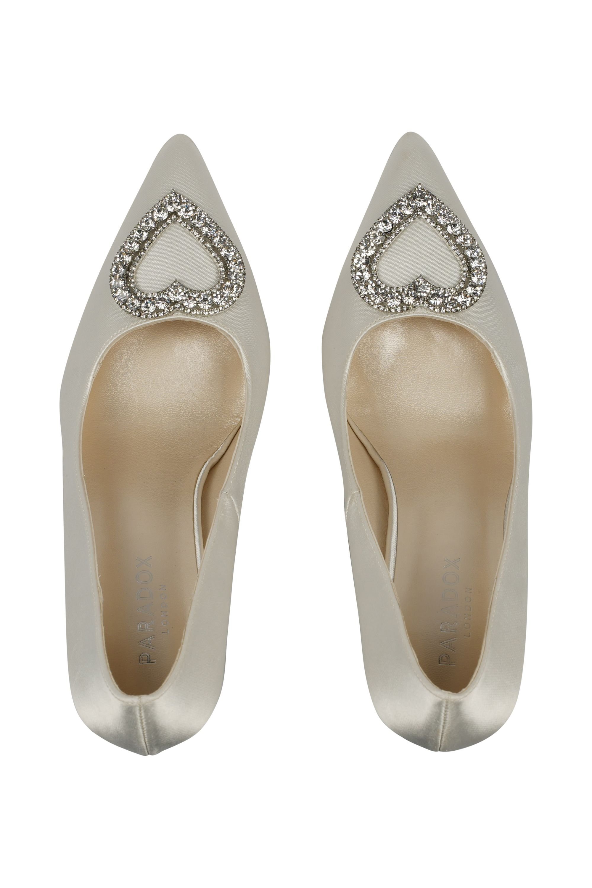 Paradox London Paradox London Women's Clarice Stiletto Wedding Court Shoes in Ivory - 3