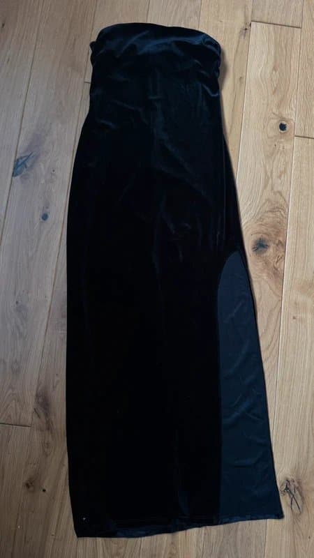 Bershka Velvet bandeau dress