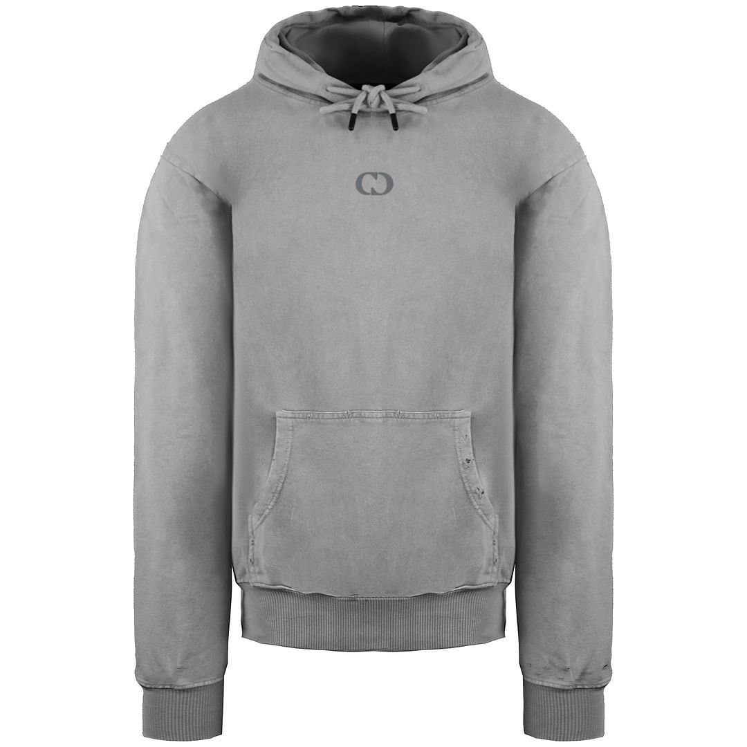Criminal Damage Criminal Damage Men's Essential Distressed Washed Powder Beige Hoodie
